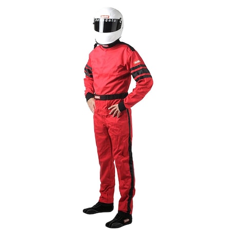 Racequip SFI-1 Single Layer Racing Driver Fire Suit, Red - 2XL RQP-110017